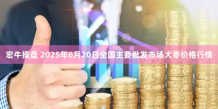 宏牛操盘 2025年6月20日全国主要批发市场大枣价格行情